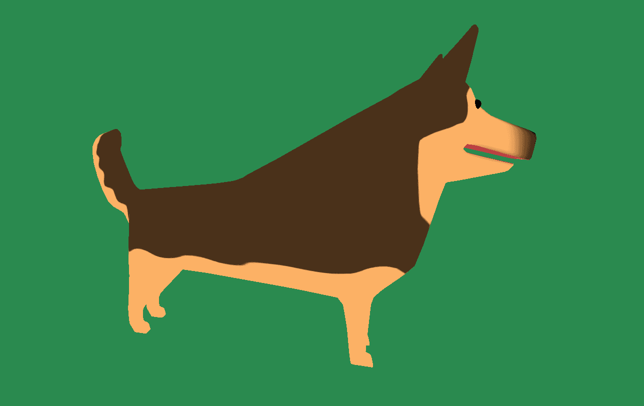 the dog has a big back in one of the experiment